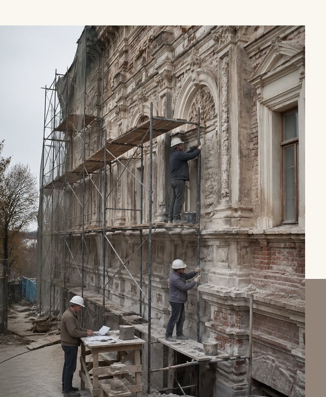 Реставрация объектов культурного наследия под ключ в Рязани